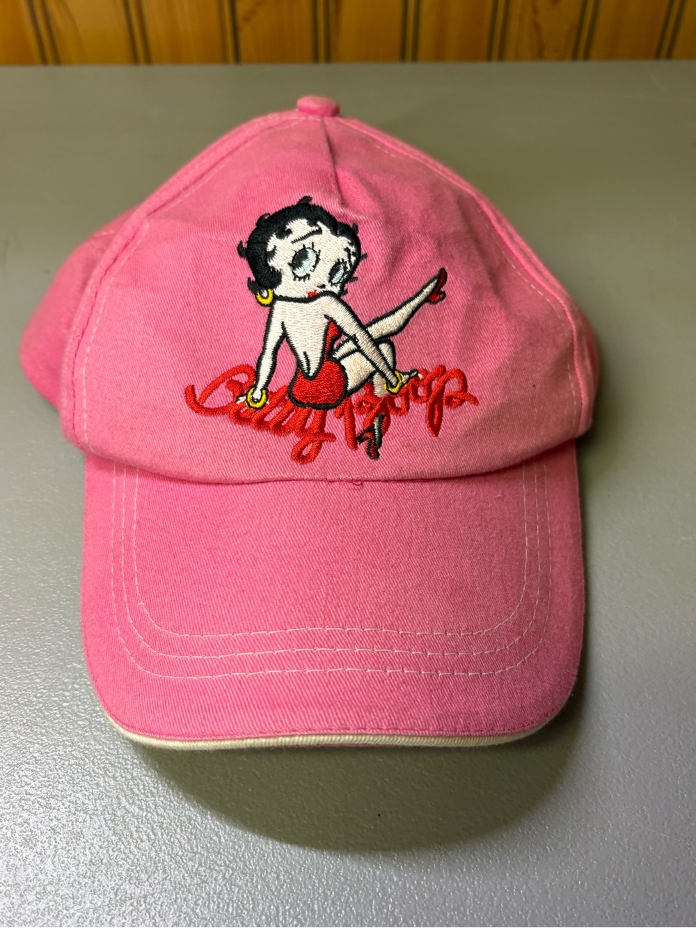 Betty Boop Pink Embroidered  Cap